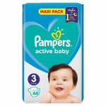 Памперс - pampers active baby 3 - (6-10) 66бр.